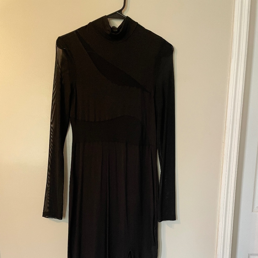 Mesh Paneled Dress